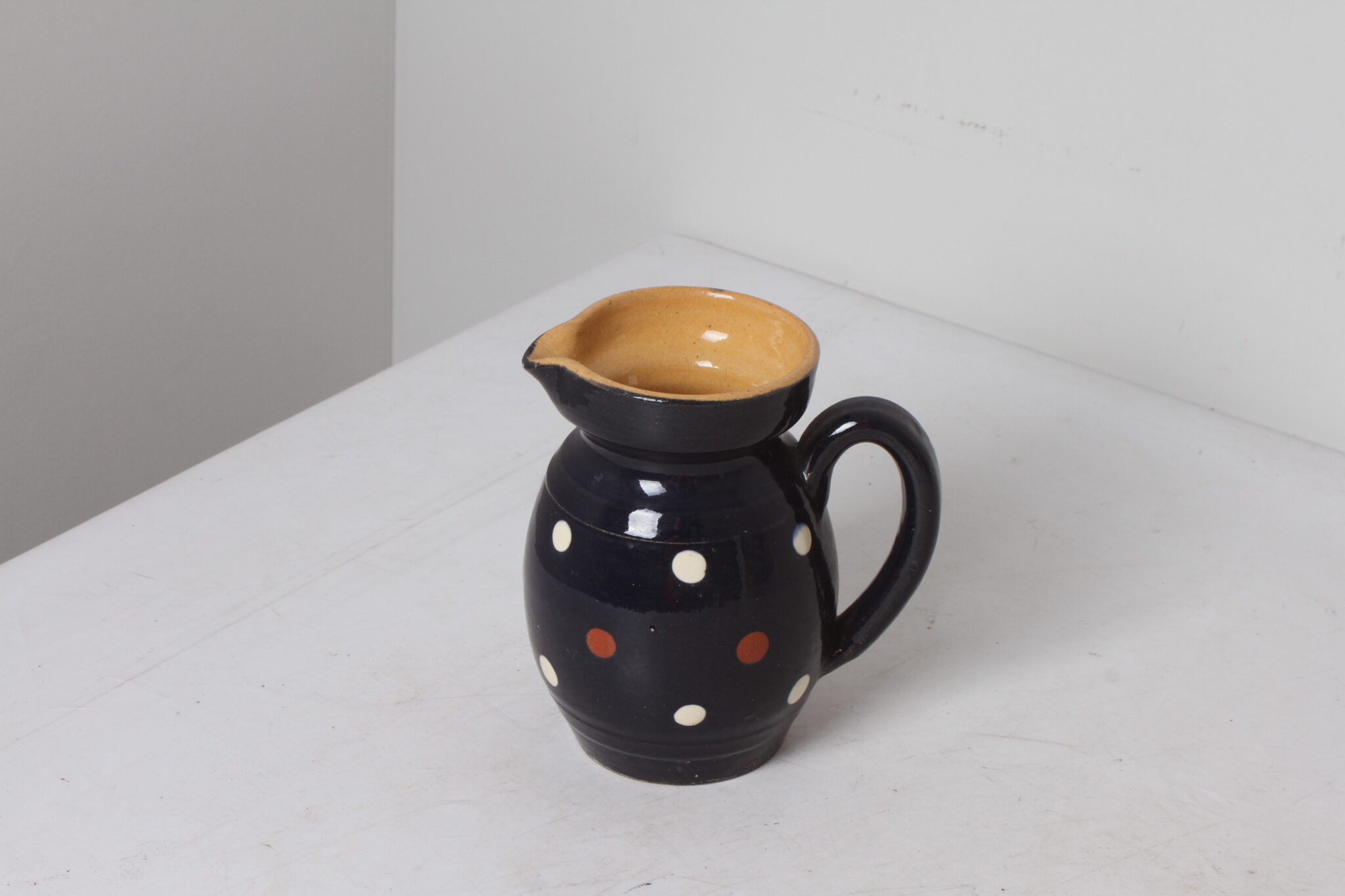 Carafe coloré en céramique vintage (2)