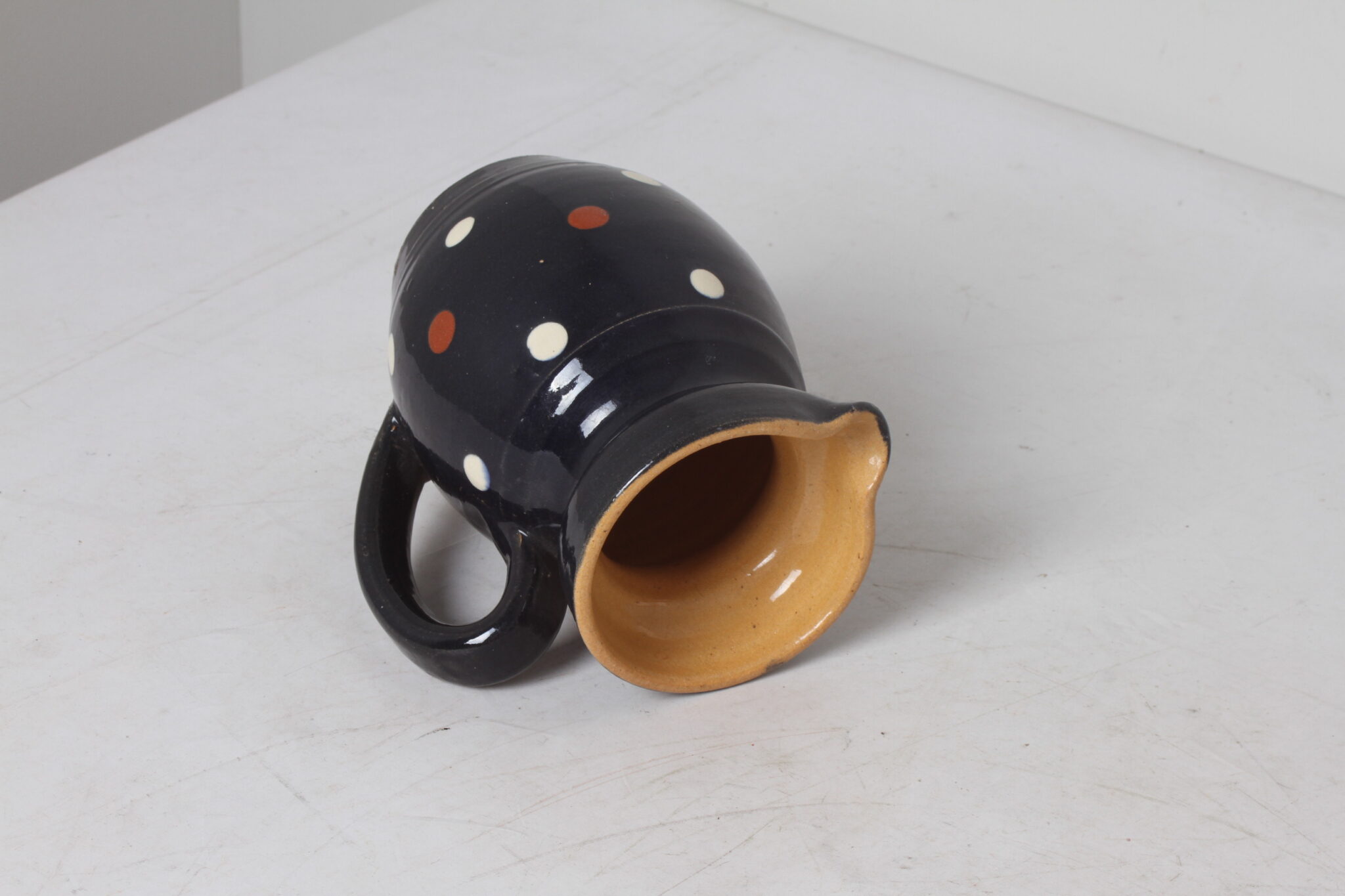 Carafe coloré en céramique vintage (4)