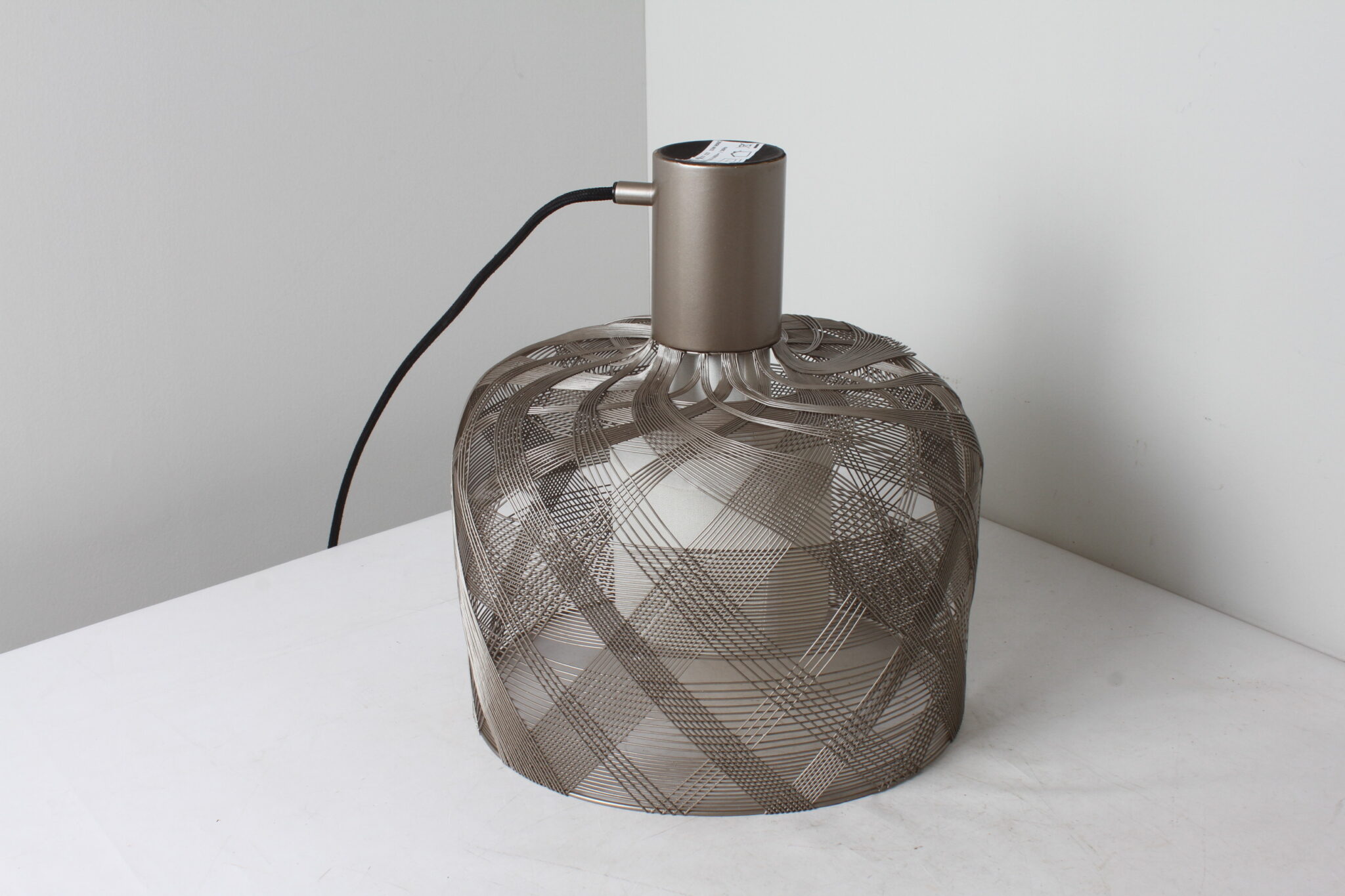 Lampe à poser gris en métal - Forestier (1)