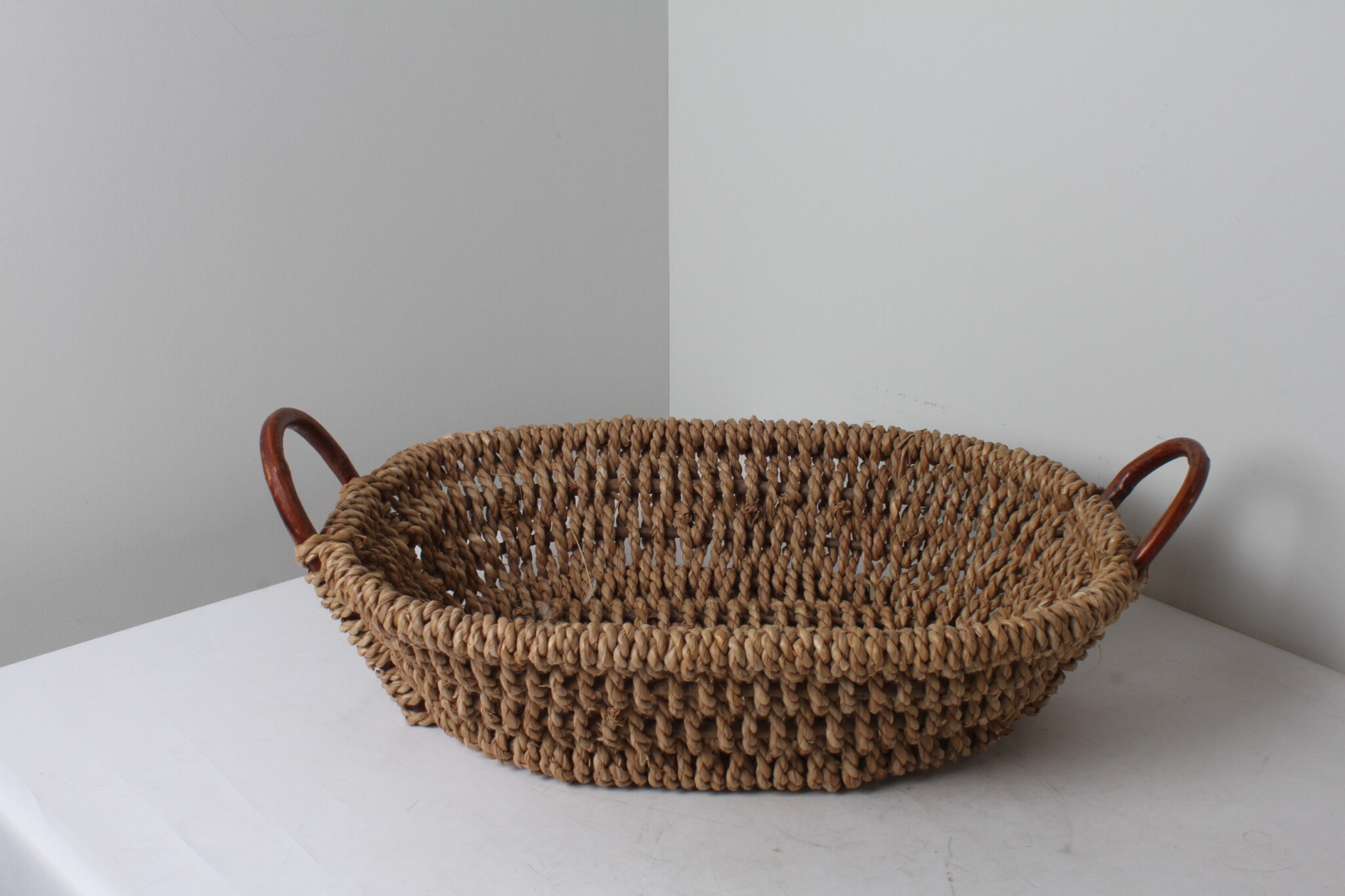 Panier décorative en osier vintage (2)