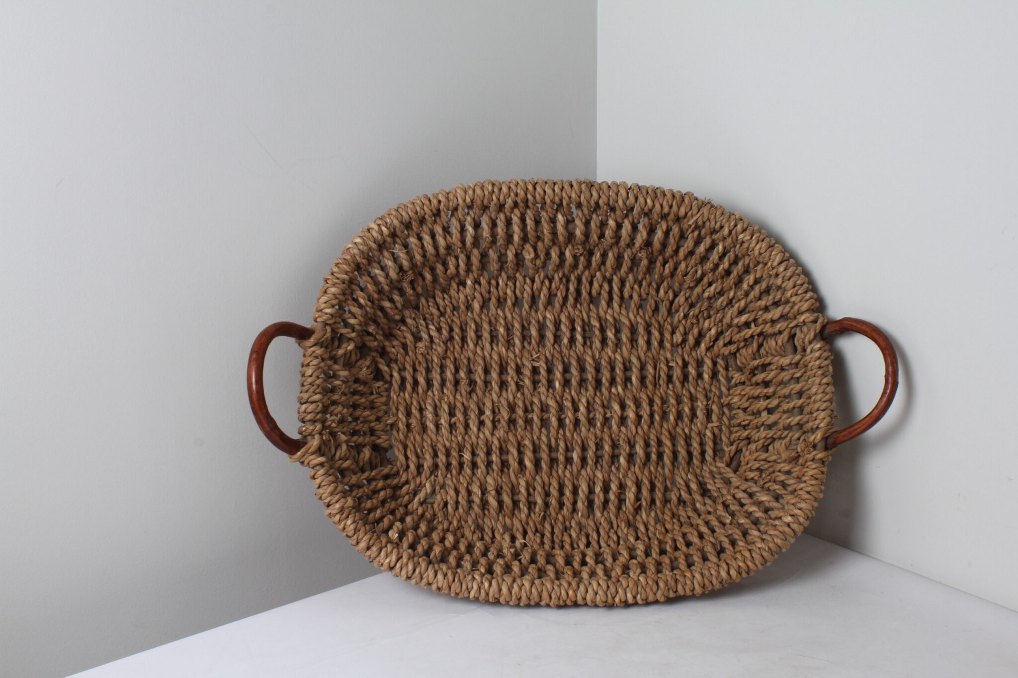 Panier décorative en osier vintage (3)