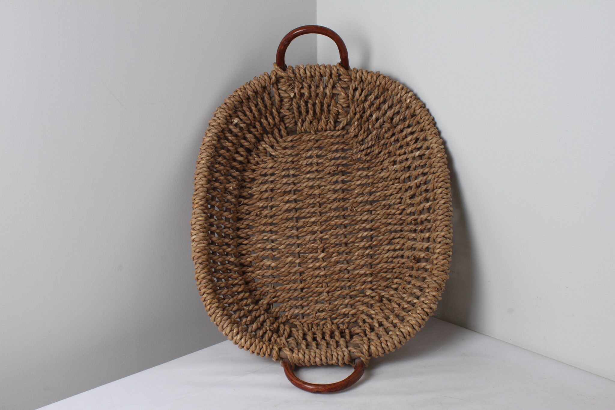 Panier décorative en osier vintage (4)