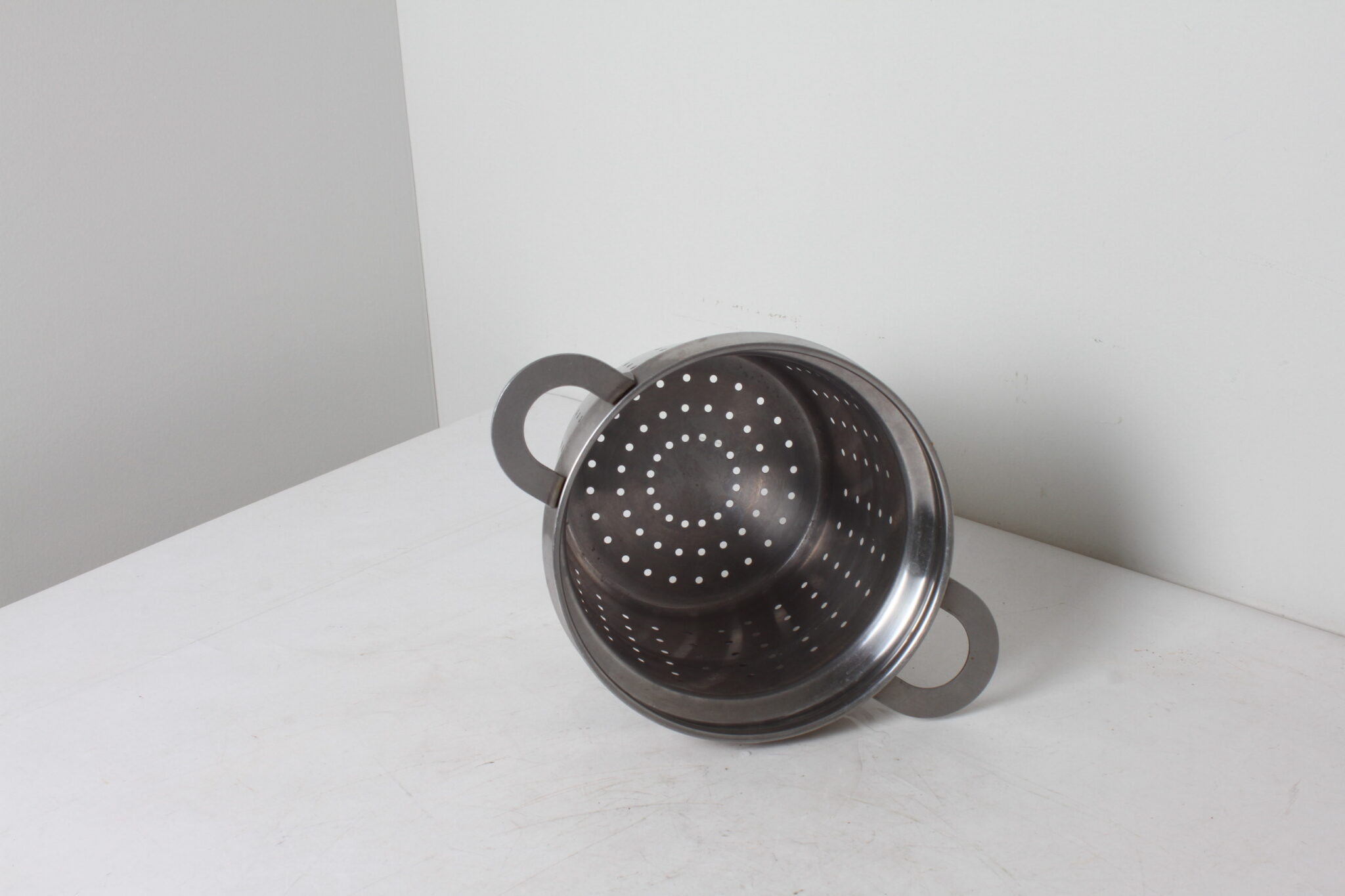 Passoire en acier inoxydable à deux poignées – couleur argentée (3)