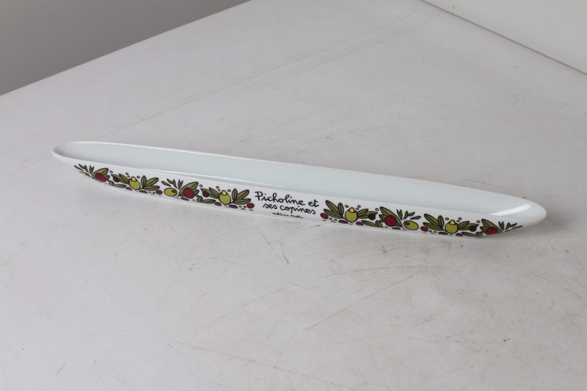 Plat long en céramique décor olives dlp (3)