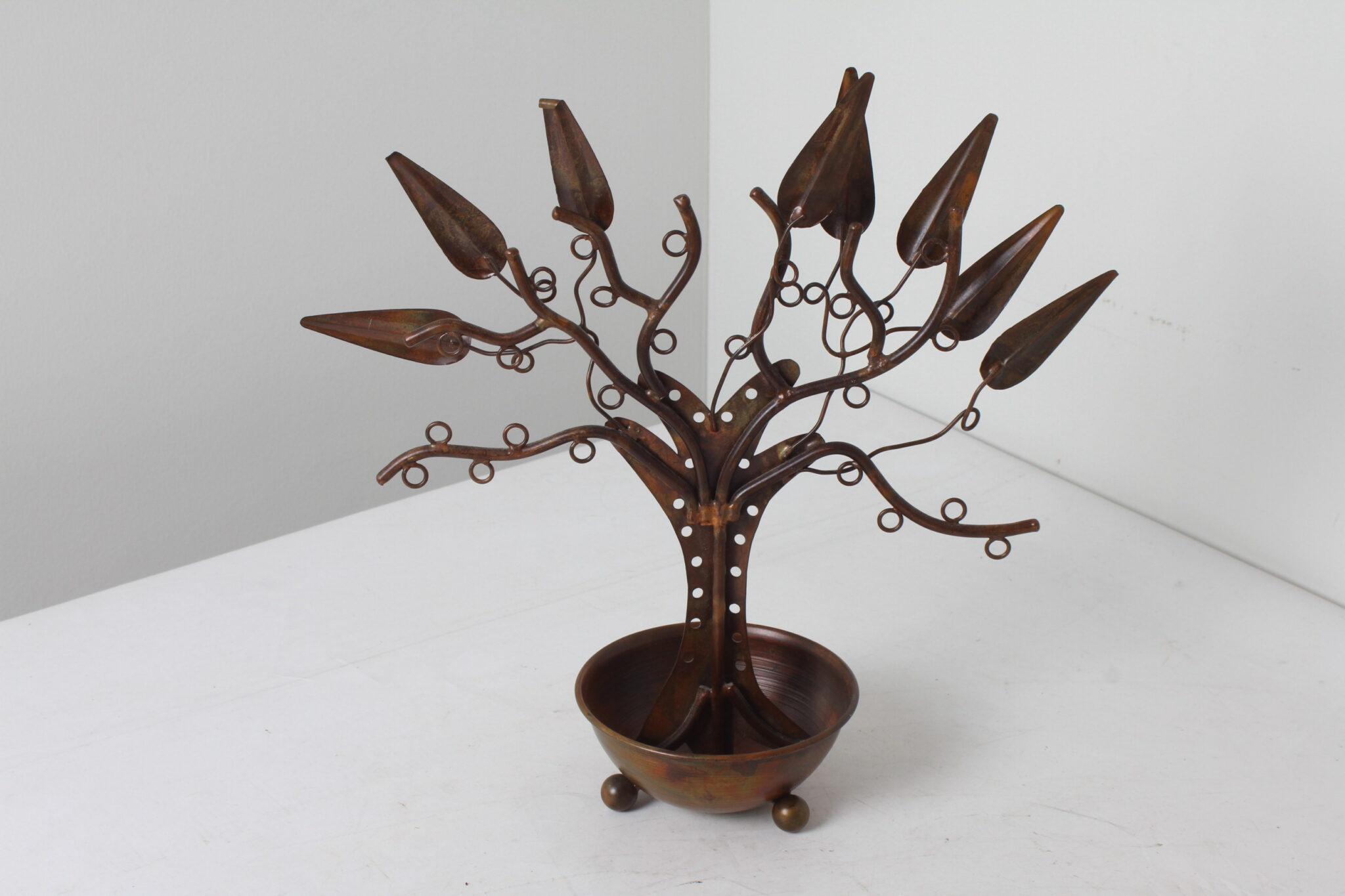 Porte bijoux arbre décorative en métal (1)