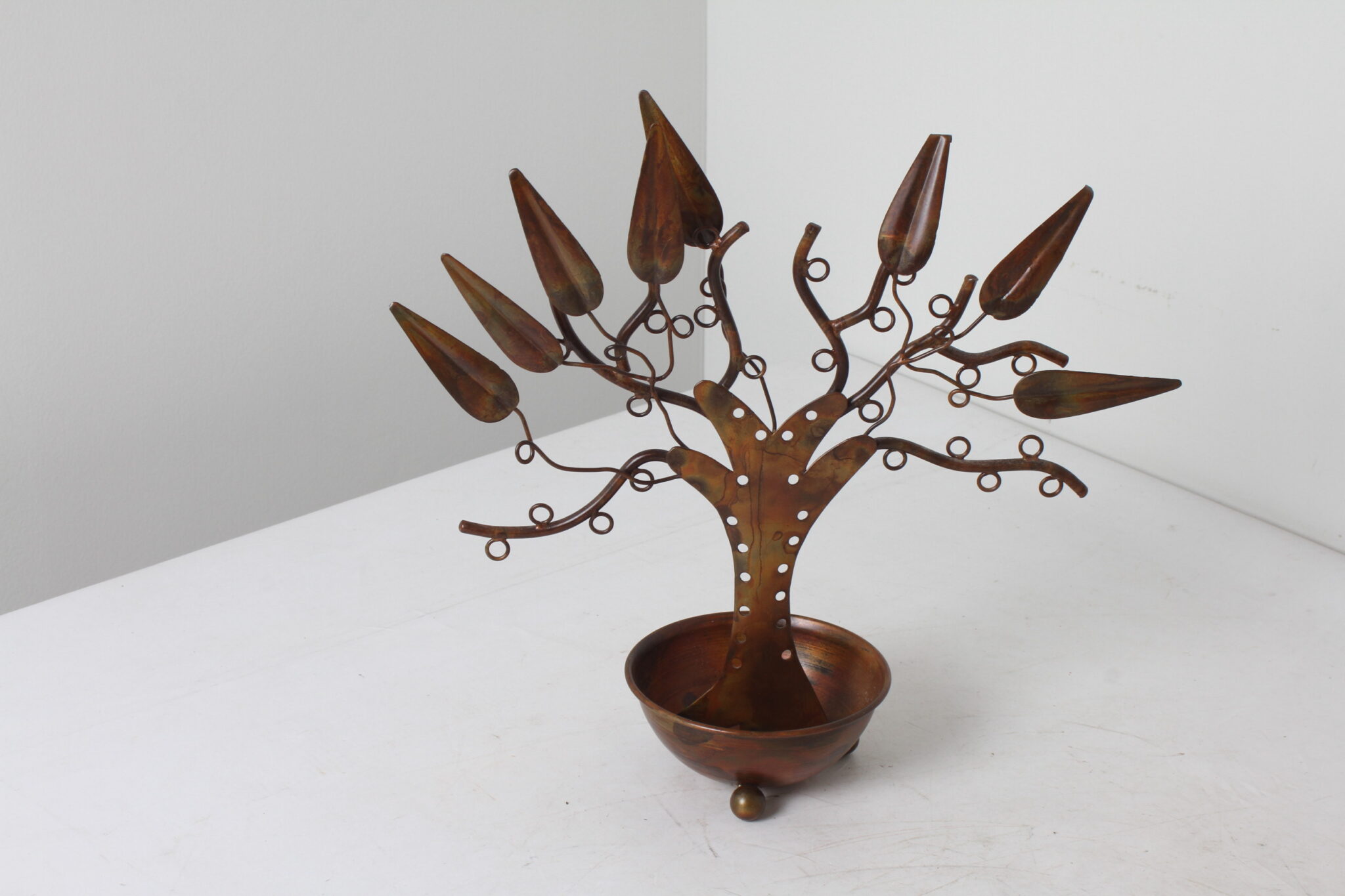Porte bijoux arbre décorative en métal (4)