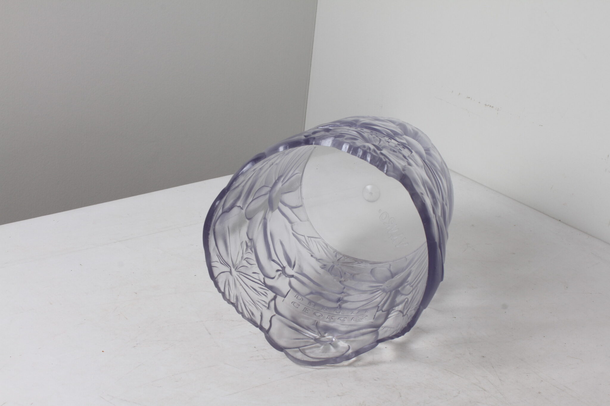 Seau a bouteille en plastic décor florale Georges Dubceuf (3)