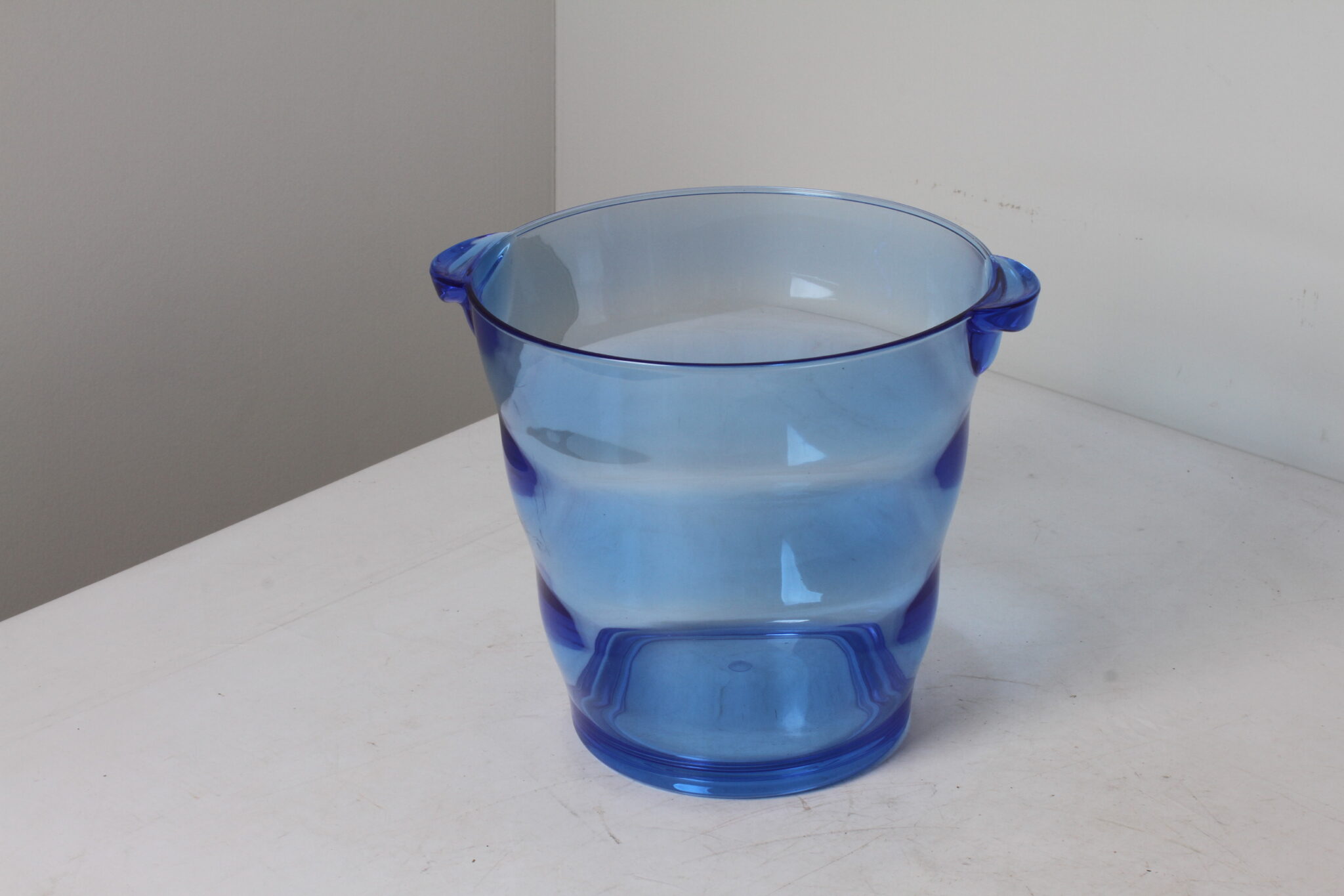 Seau glacier à vin en acrylique bleu (3)