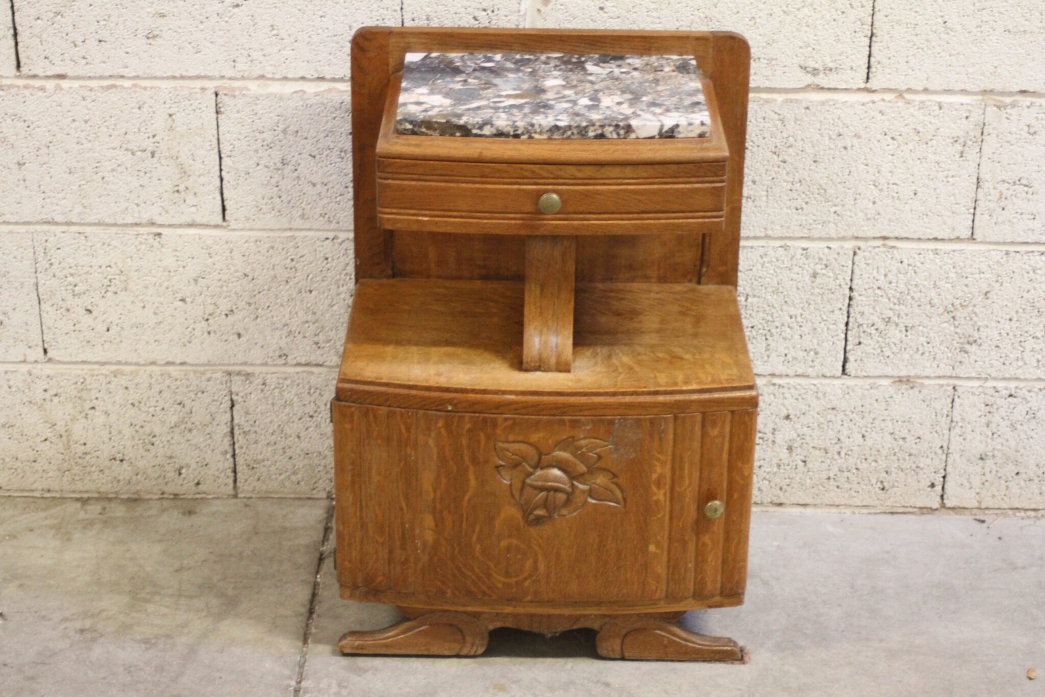 ancienne-table-de-chevet-bois-marbre-1-tiroir-1-porte-mobilier-brocante-occasion-emmaus-scherwiller-etikette (2)
