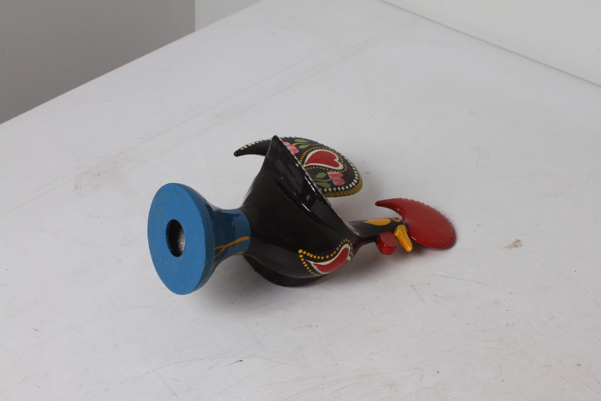 Coq de Barcelos portugais en métal peint à la main multicolore Art populaire (2)