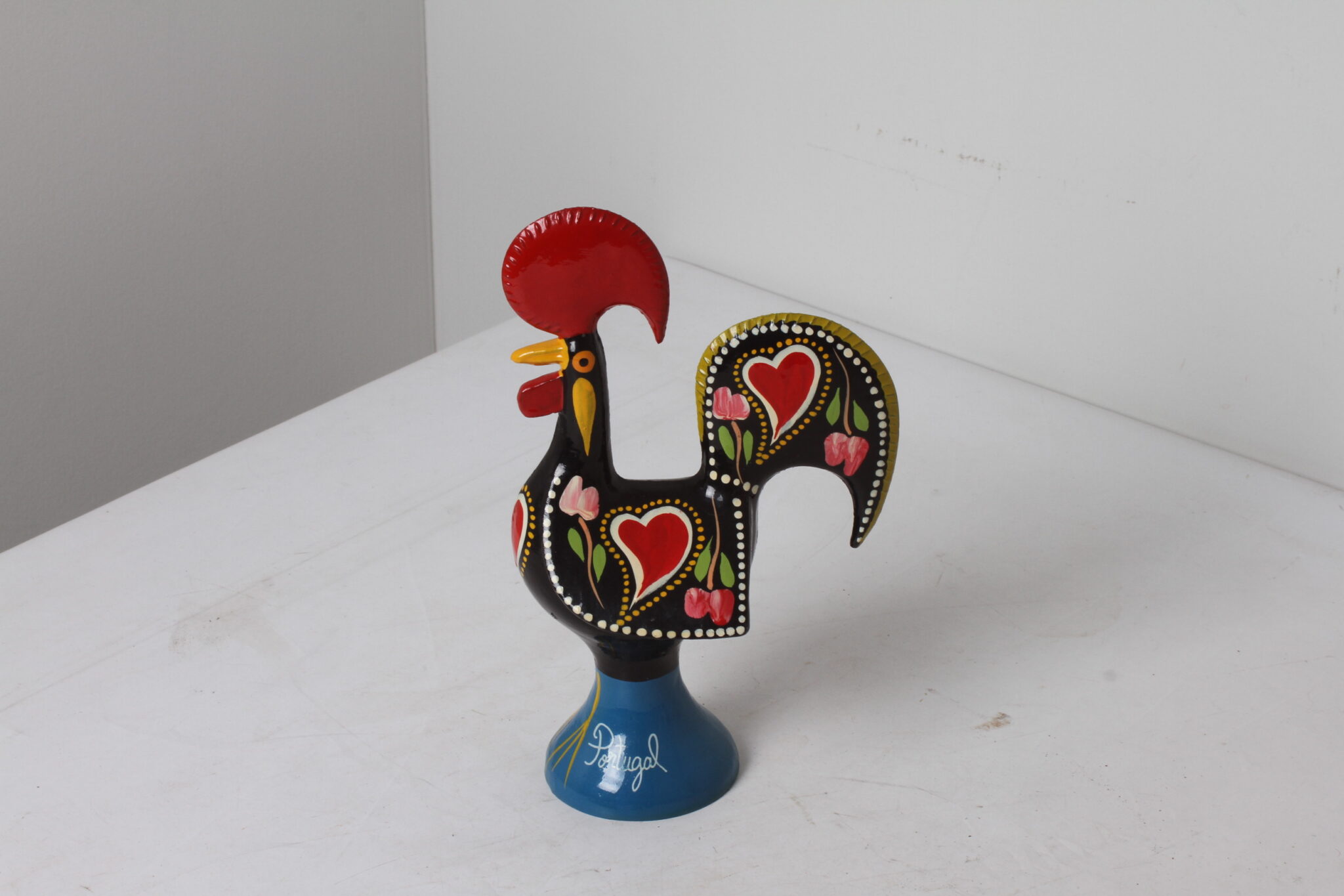 Coq de Barcelos portugais en métal peint à la main multicolore Art populaire (3)
