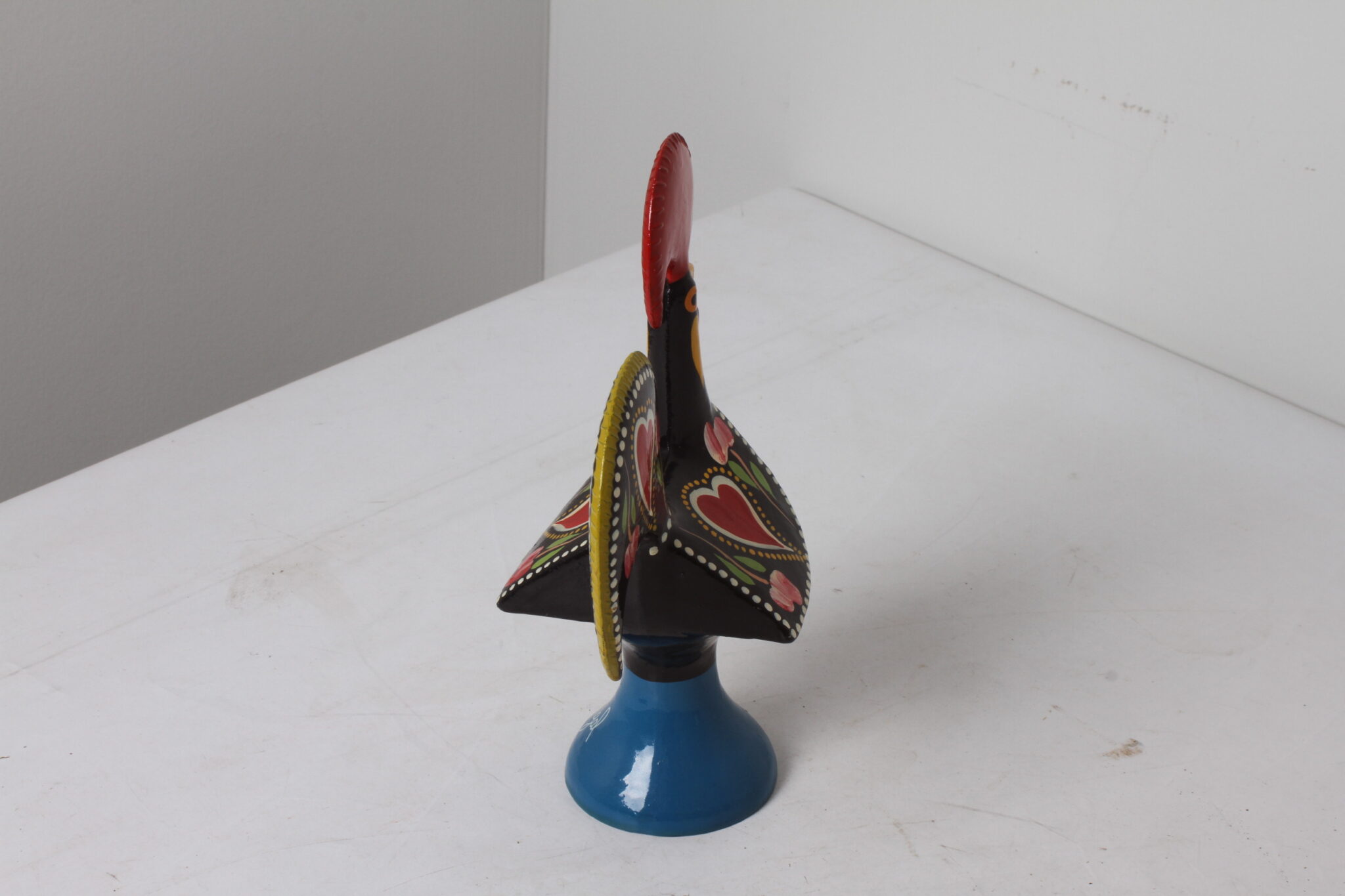 Coq de Barcelos portugais en métal peint à la main multicolore Art populaire (4)