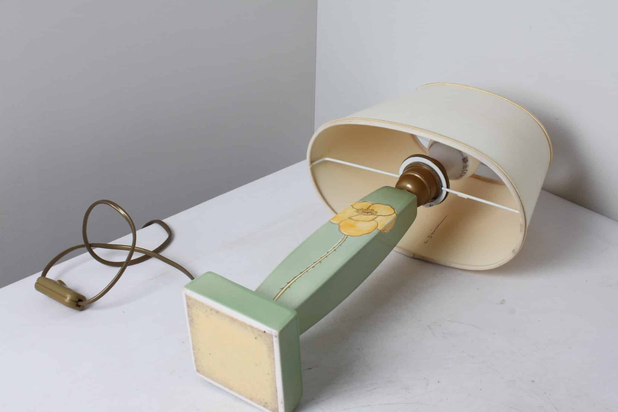 Lampe en céramique fleurie Drimmer – Made in France (1)