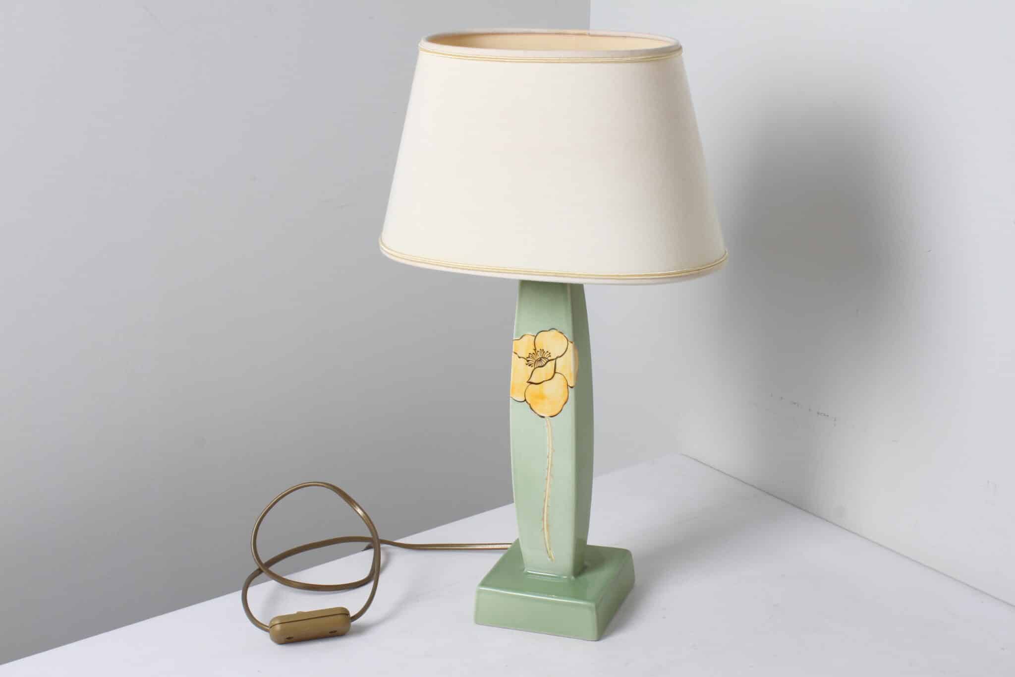 Lampe en céramique fleurie Drimmer – Made in France (2)