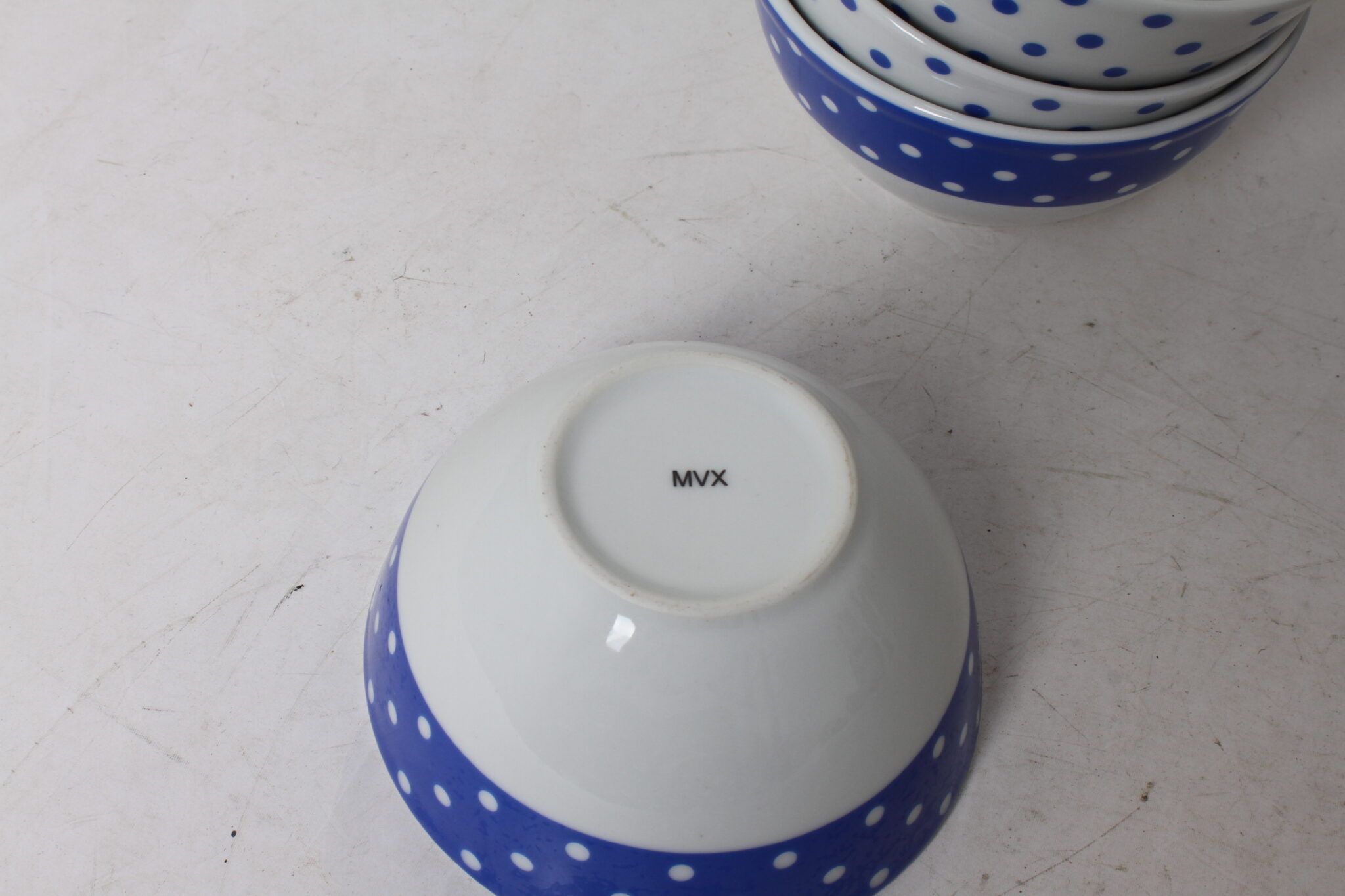 Lot de 4 bols en porcelaine bleu et blanc (4)