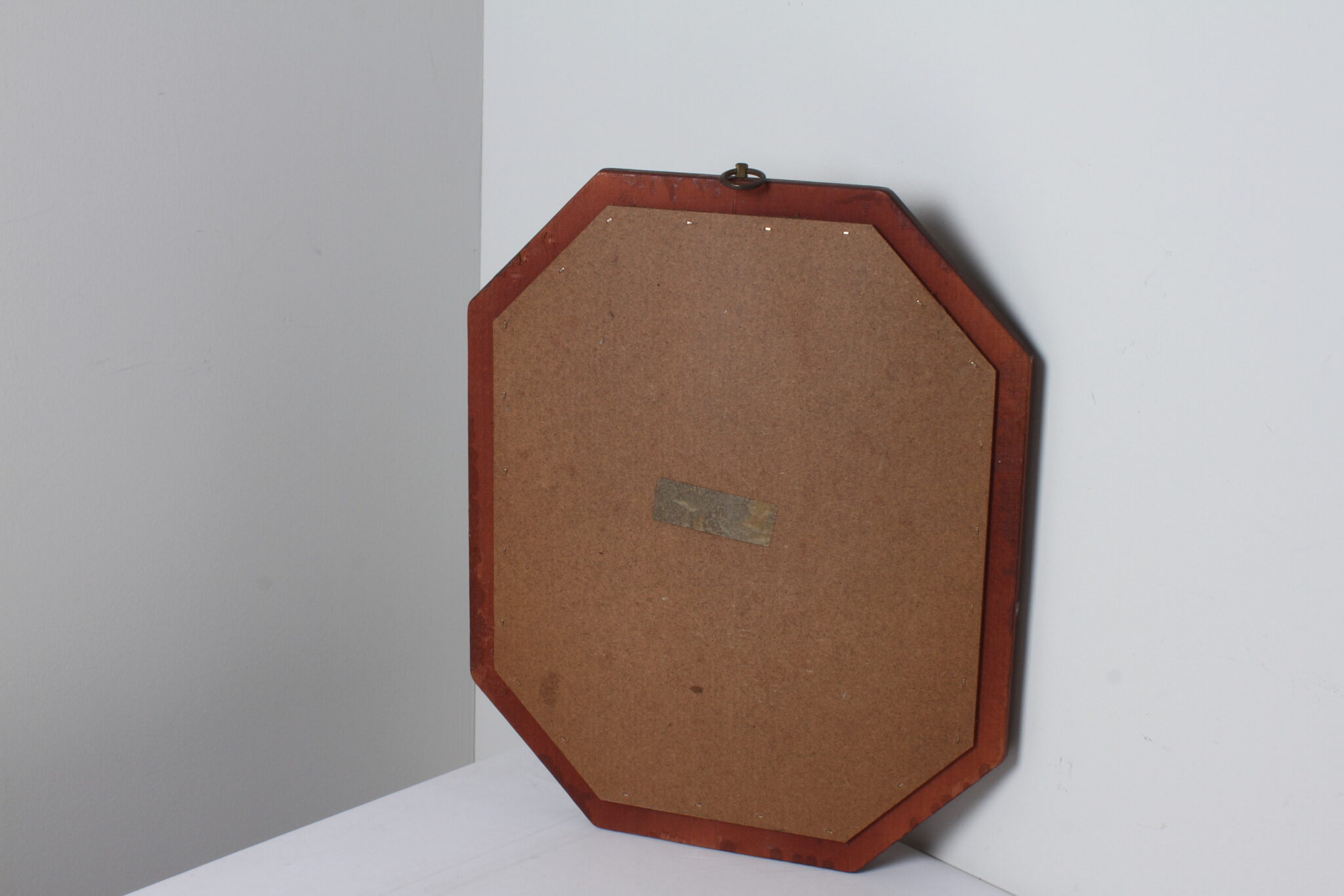 Miroir forme carré en bois décor vache (1)