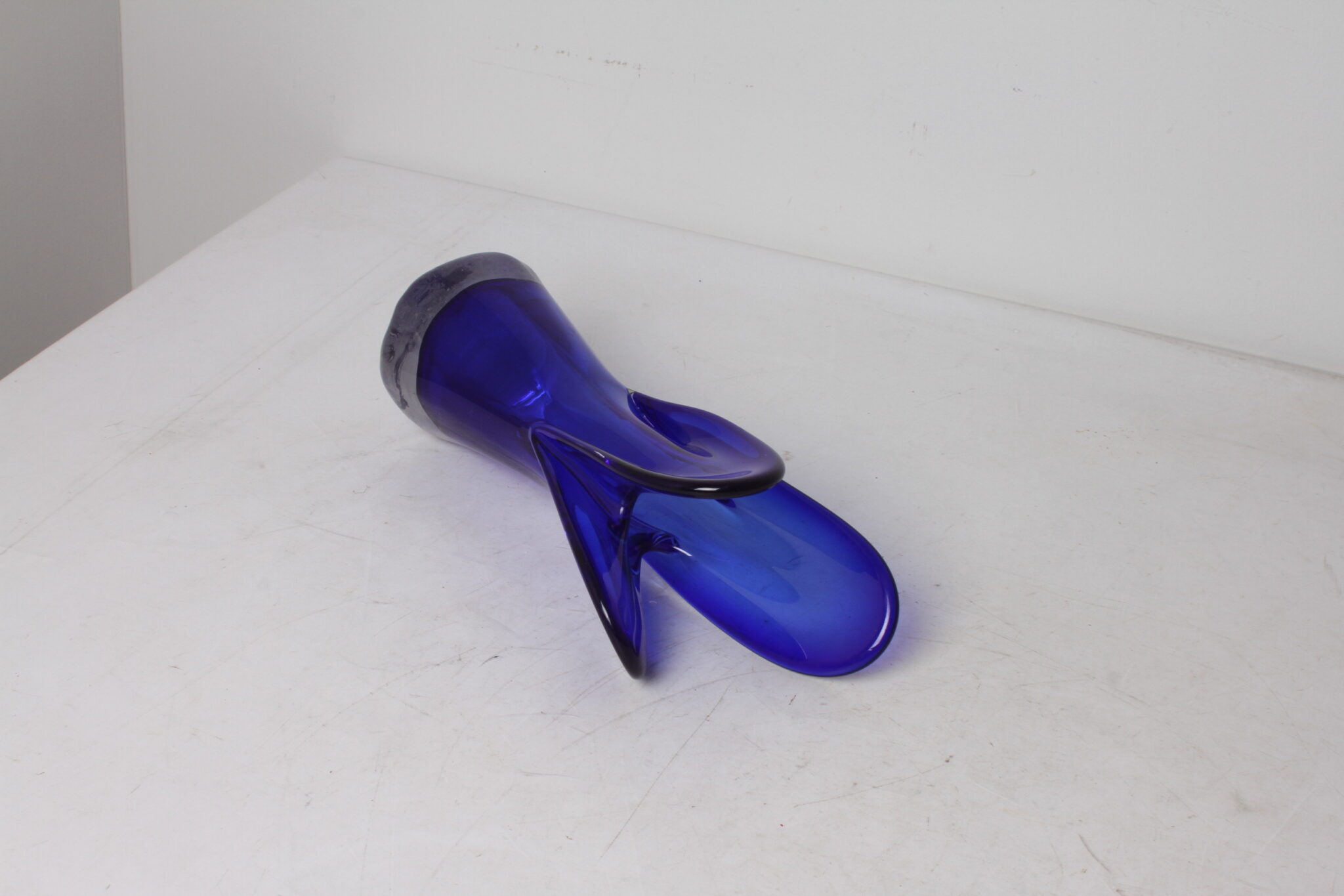 Vase Murano en bleu cobalt (1)