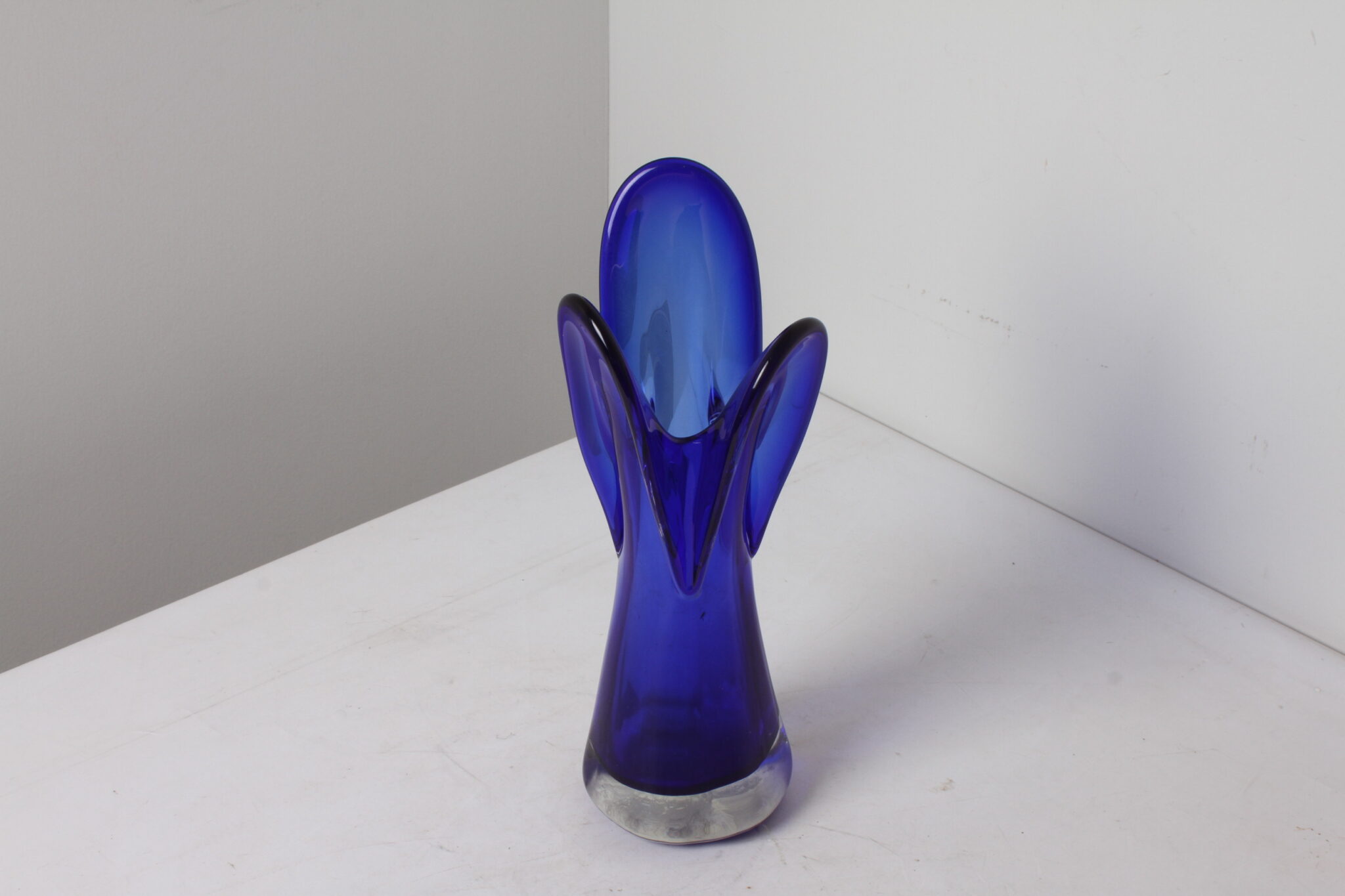 Vase Murano en bleu cobalt (4)