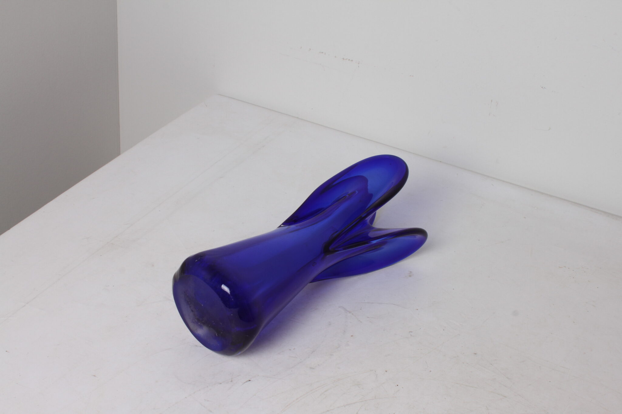 Vase Murano en bleu cobalt (5)