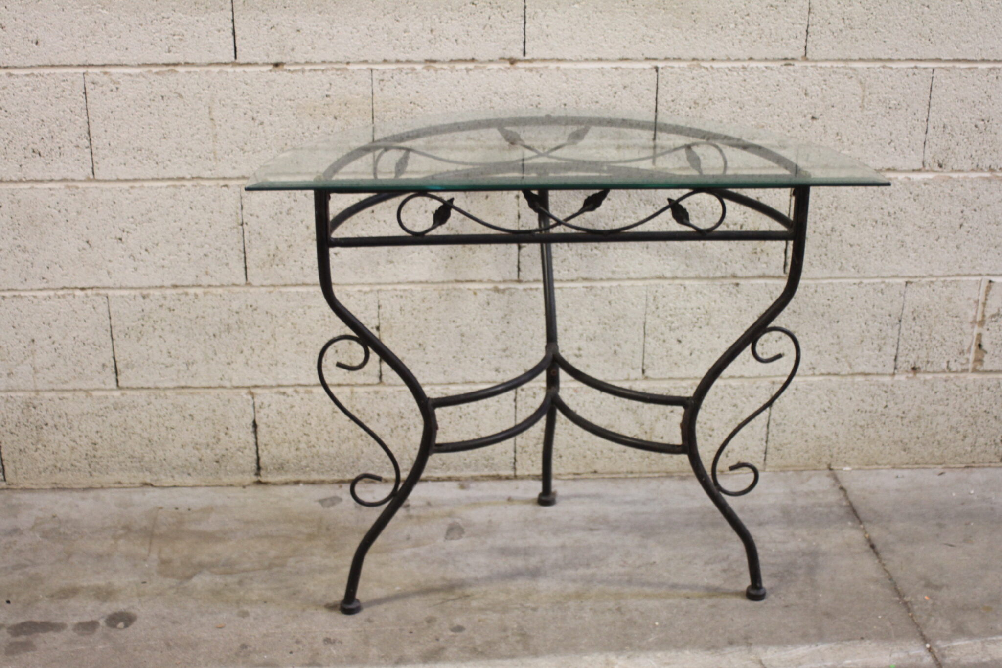 console-d'entree-demi-lune-fer-forge-verre-biseaute-mobilier-brocante-occasion-emmaus-scherwiller-etikette (1)