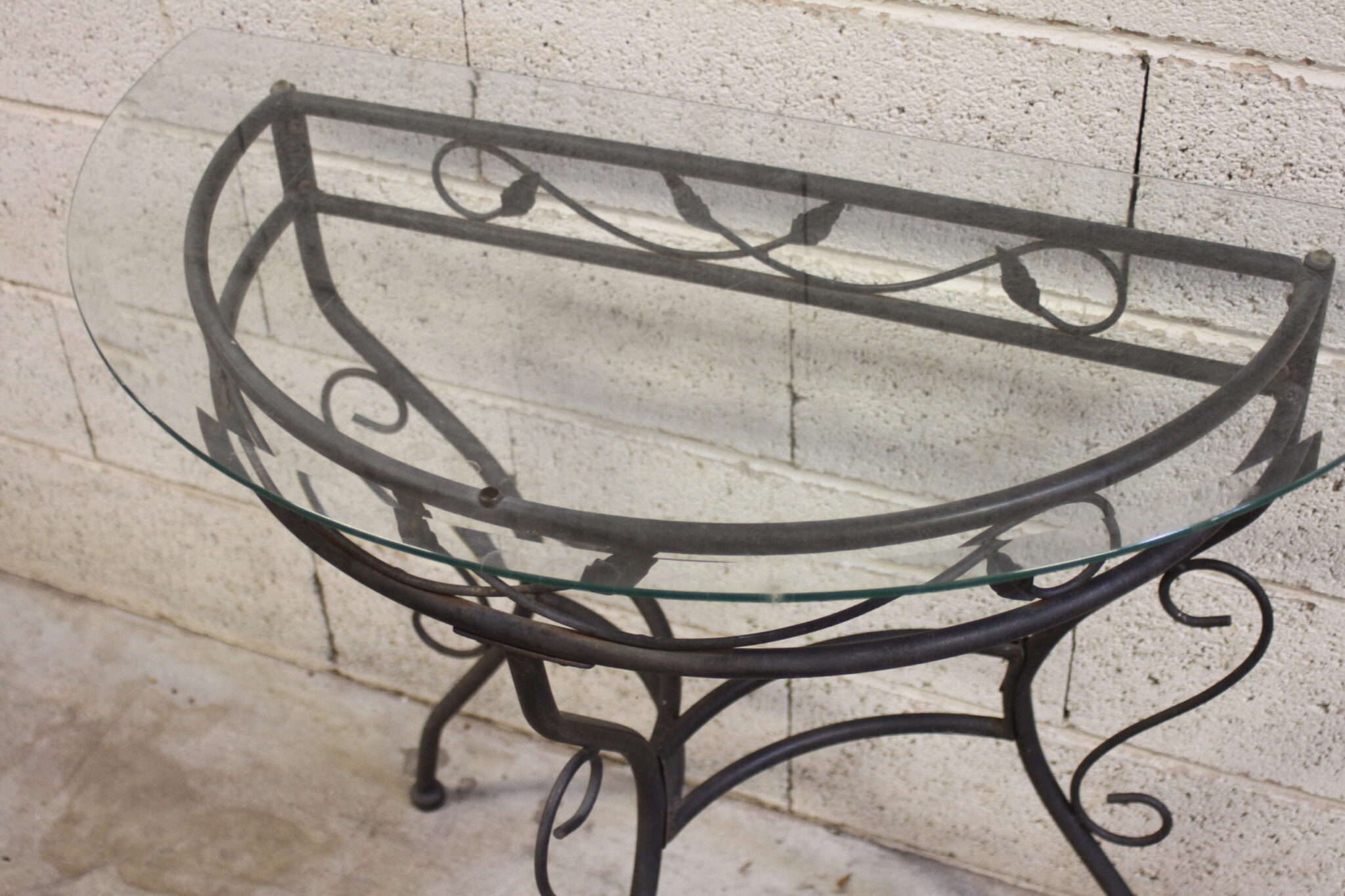 console-d'entree-demi-lune-fer-forge-verre-biseaute-mobilier-brocante-occasion-emmaus-scherwiller-etikette (4)