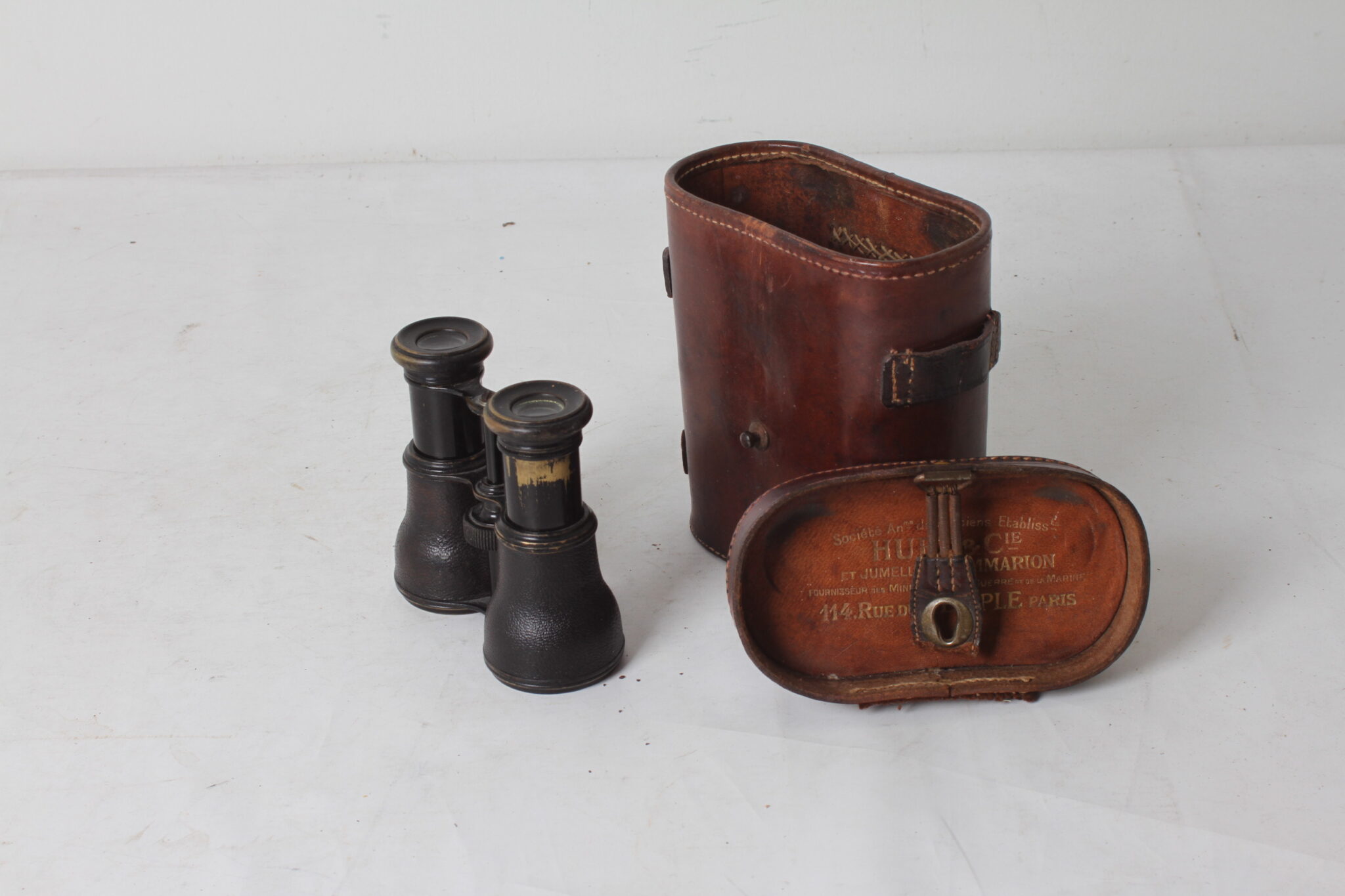 ancienne-paire-de-jumelles-flammarion-huet-et-cie-etui-cuir-le-coin-brocante-occasion-emmaus-scherwiller-etikette (3)