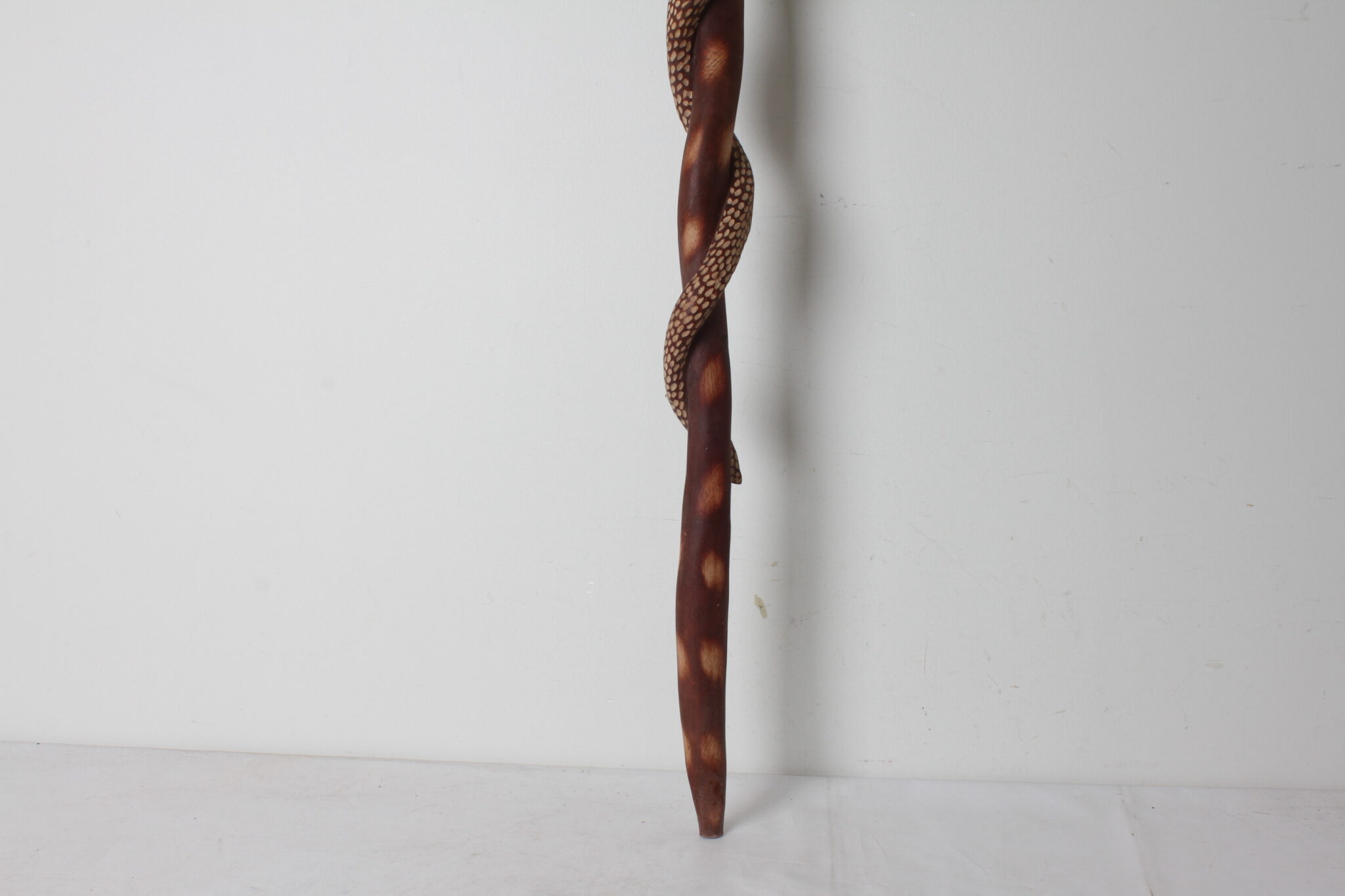 Ancienne canne en bois sculpté – Image 5