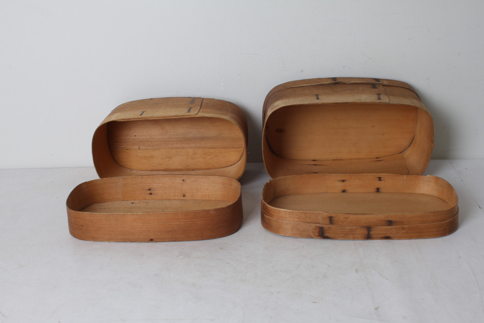 Anciennes boites ovales en bois – Image 4